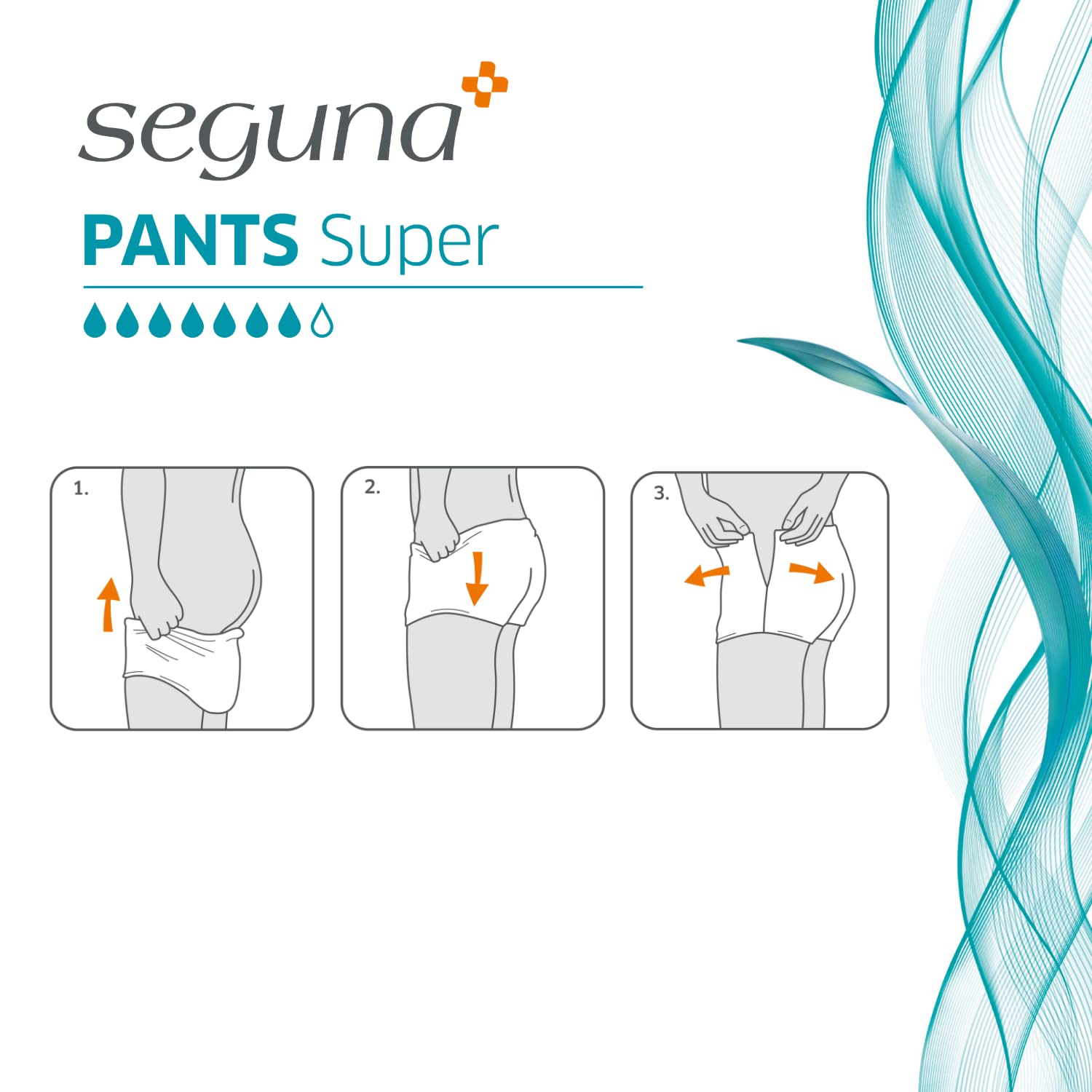 SEGUNA Pants Super, Inkontinenz Pants, Windelhosen für Erwachsene, Frauen, Männer, Inkontinenzhosen bei Blasenschwäche (L (Sparpaket 4 x 20 Stück))