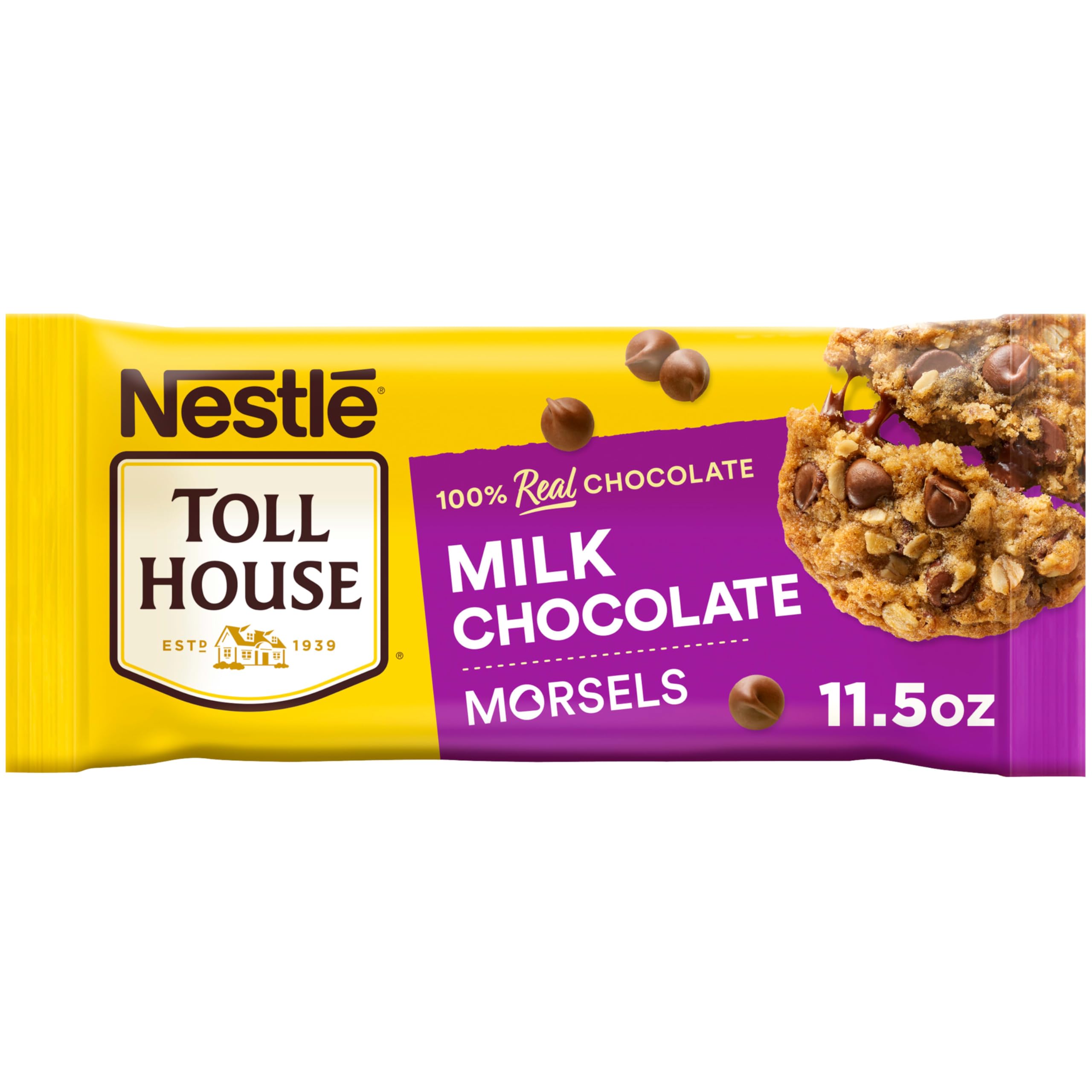 Nestle Toll House Milk Chocolate Morsels 11.5oz 326g (1 pack)