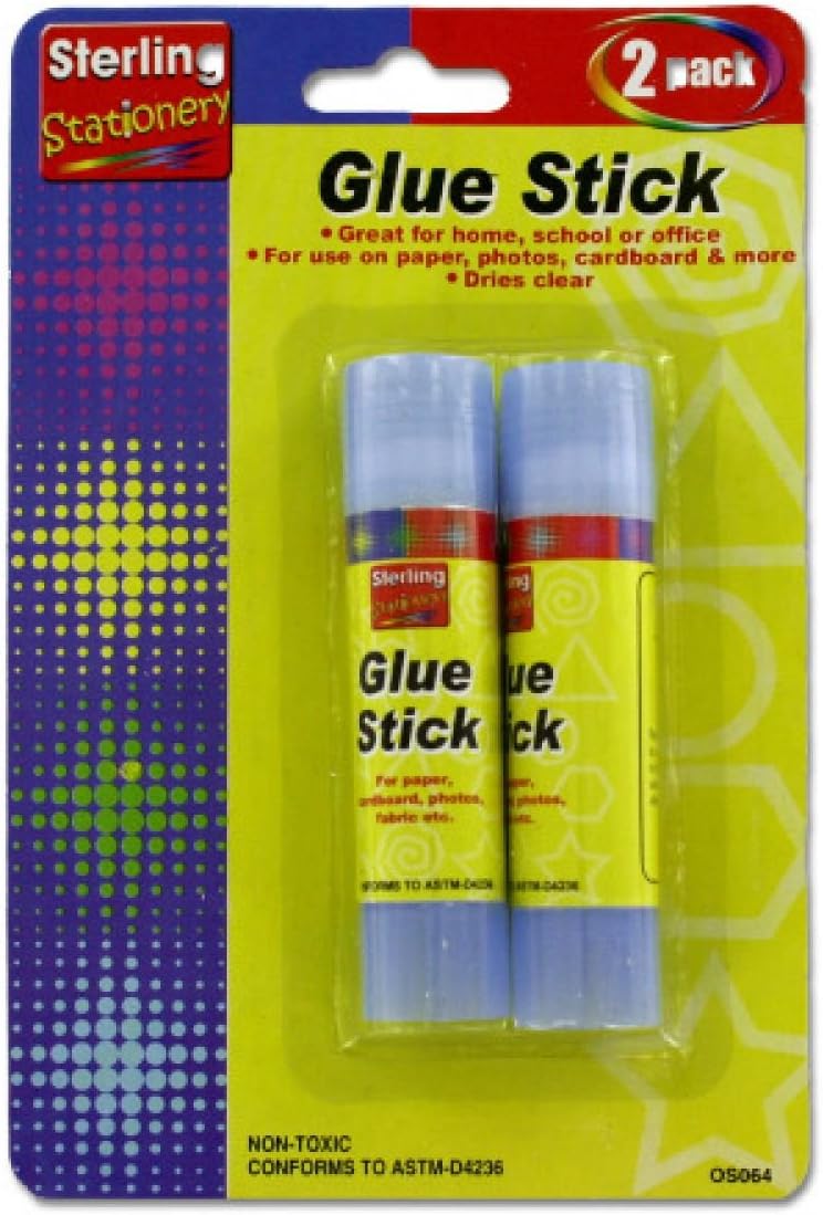 Quick Dry Glue Stick Set Set of 24, [School & Office