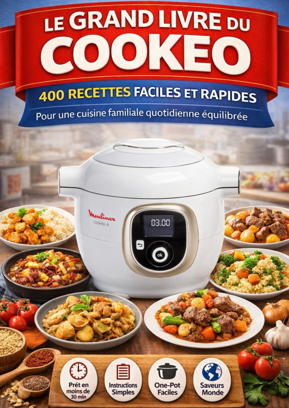 Le Grand Livre du Cookeo 400 recettes faciles et rapides pour une cuisine familiale quotidienne équilibrée