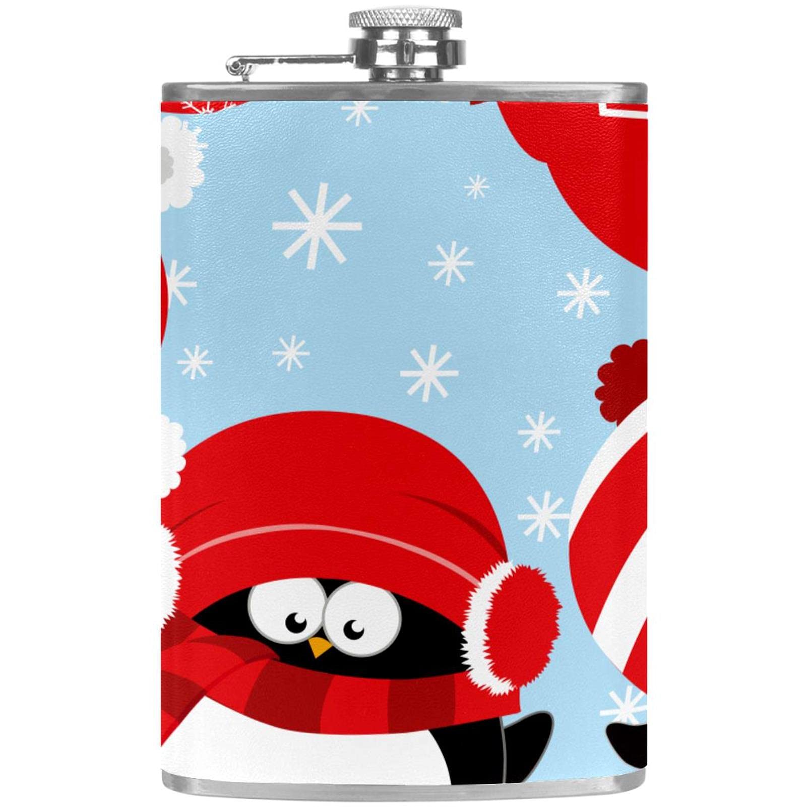 Flasque pour liqueur pingouin de Noël avec entonnoir, le cadeau parfait pour vos proches