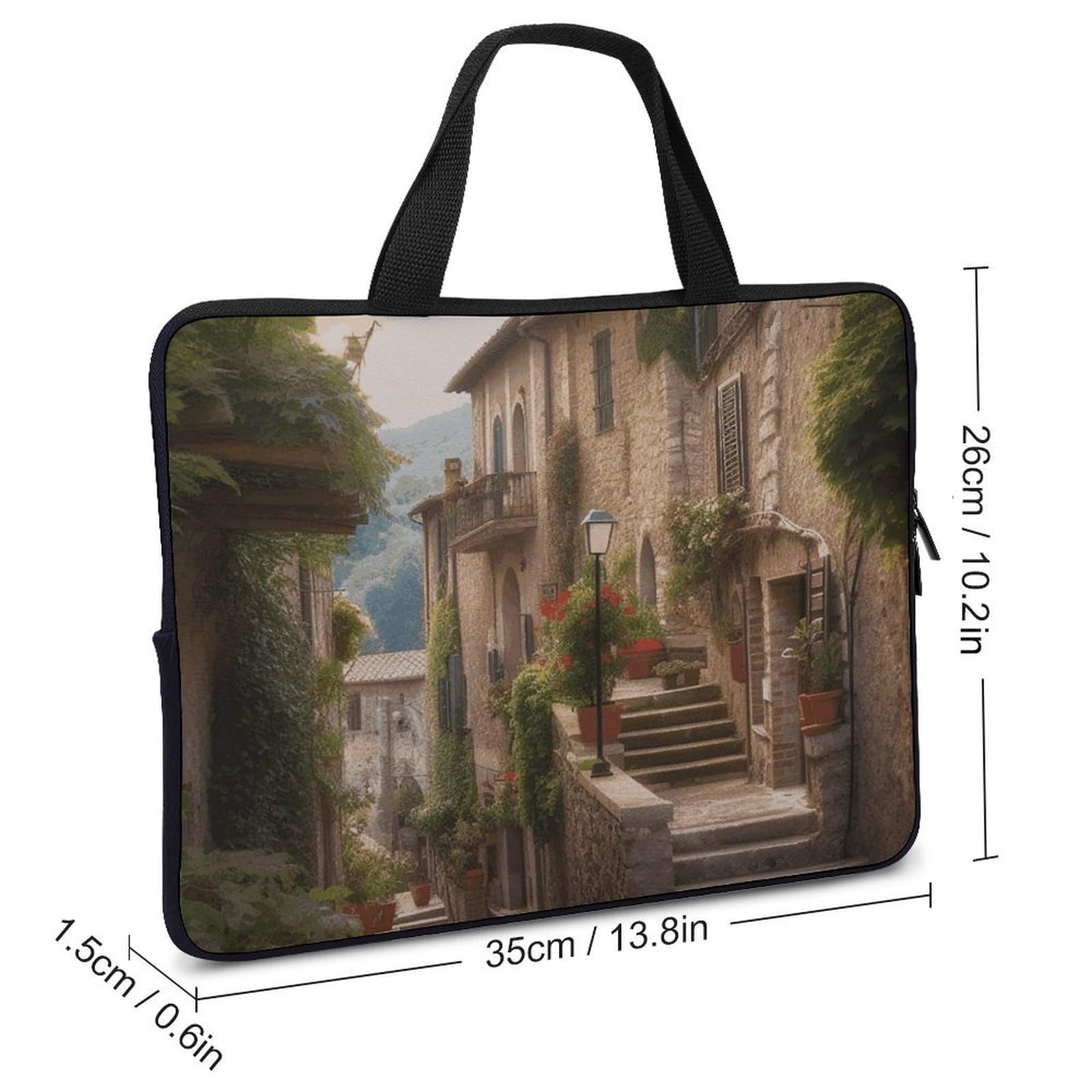 Borsa ultrasottile toscana del computer portatile della manica del computer portatile dell'Italia a 13 pollici, borsa protettiva portatile del computer con la cinghia della mano