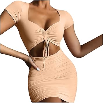 Zzbeans Kleider Damen Sexy V-Ausschnitt Wickelkleid Damen Knielang Damen Enge  Kleider Bodycon Kleid Slim Fit Sexy Wrap Party Kleider Lässiges Einfarbig  Tank Kleid Kurze Minikleid Clubkleid Damen Sexy : Amazon.de: Bekleidung