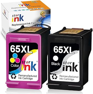 Amazon Com Starink Remanufactured Ink Cartridge Replacement For Hp 65 Xl 65xl For Envy 5000 5055 5052 5014 Deskjet 3700 3755 3752 2600 2622 2652 2655 3720 2635 2636 5010 5012 Printer Black Tri Color 2 Packs Everything Else