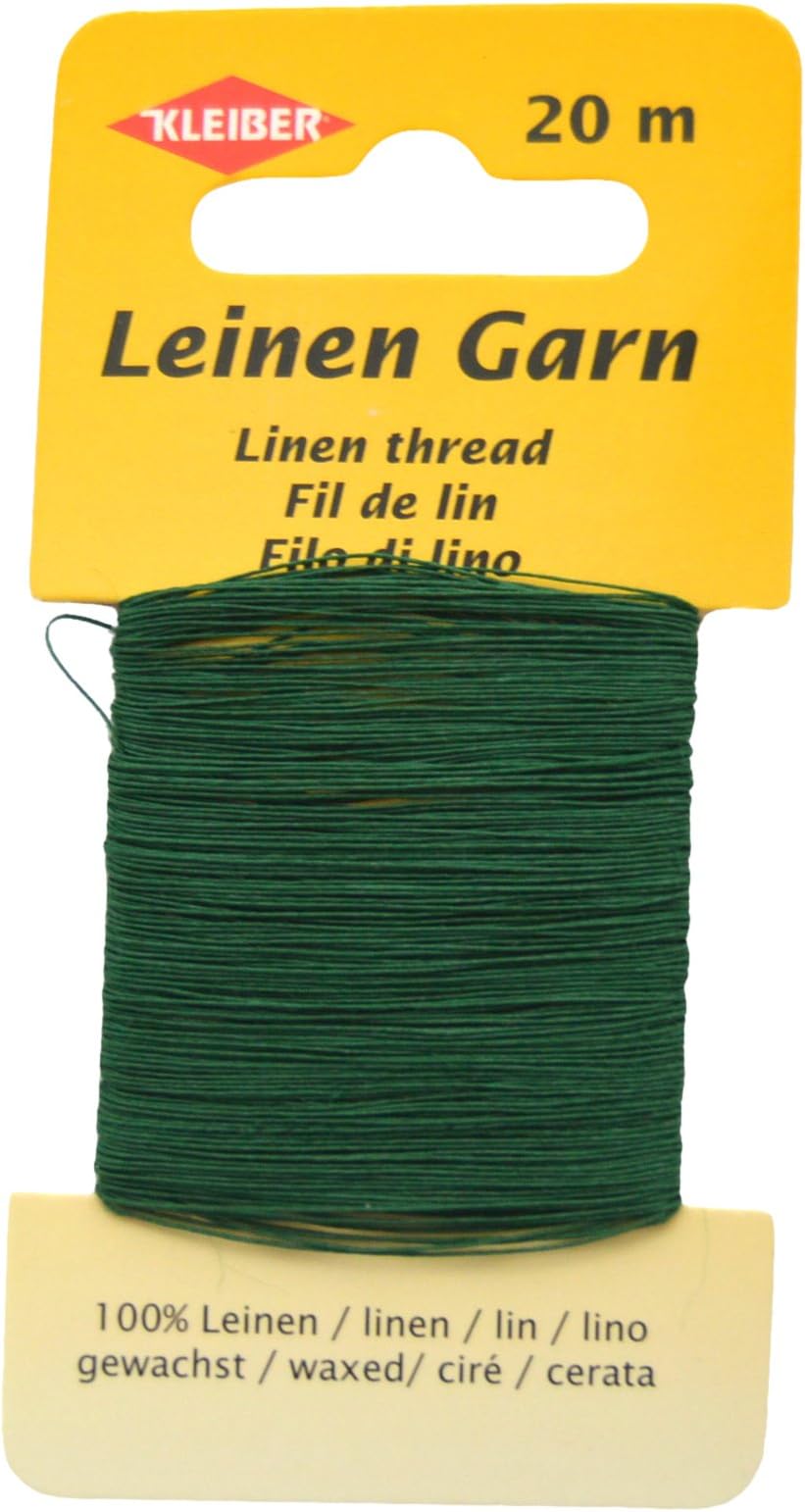 Kleiber Linen Thread, Green, 11.8x6.2x0.4 cm
