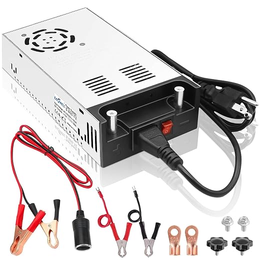 AC to DC Converter 12V Power Supply,Universal SMPS 120V AC to 12V 50A 600W DC Converter Power Supply Transformer Driver Adapter for RV,Pump,LED Strip, LCD Monitor