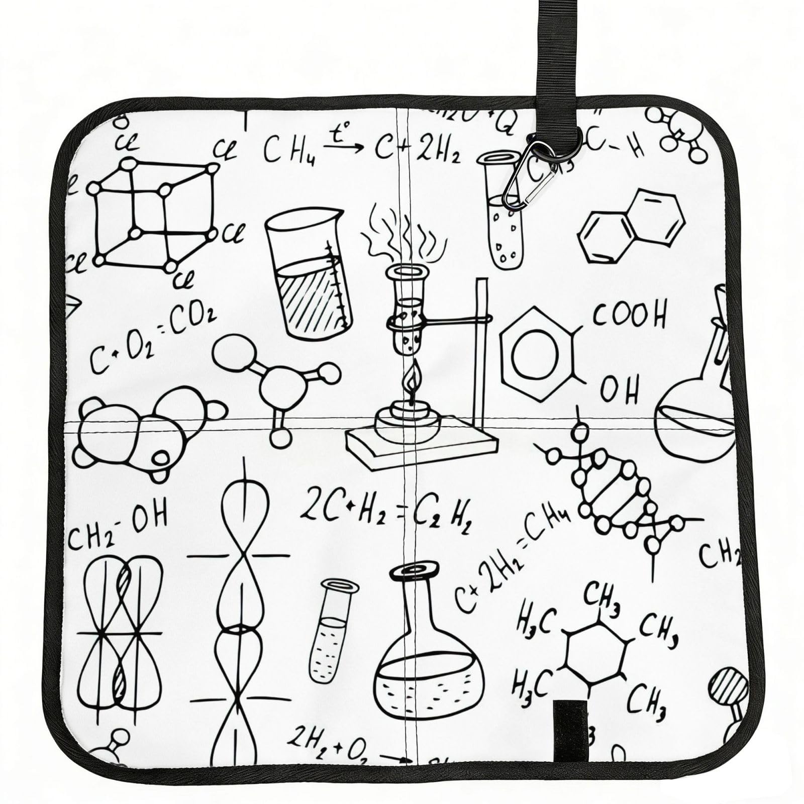 PPHGUT Chemistry Print Print Foldable Seat Cushion Waterproof Portable Chair Pad Travel Outdoor Picnic Camping