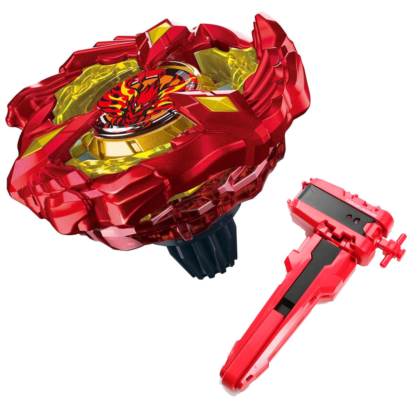 Burst Spinning Trottola, Pack Soar Phoenix 9-60GF con Lanciatore a Corda Deluxe e Maniglia, Trottola Staccabile, Gioco di Battaglia Giocattolo Regalo per Ragazze e Ragazzi