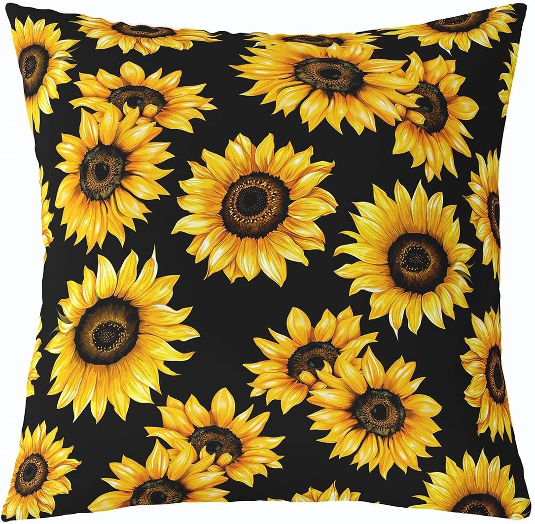 Rose Flower Pillow Cover, Animal Lion Print Throw Pillow Cover For Kids Teen Boys Girls Office Sofa Couch Bed Bedroom Decor, Floral Cushion Case, Modern Style Decorative Pillow Cover 24x24 Set Of 1