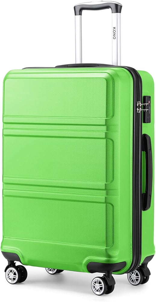 Set De Valises Ascona 5 Pièces – Hardcase Vert – Valise à Roulettes + Sac