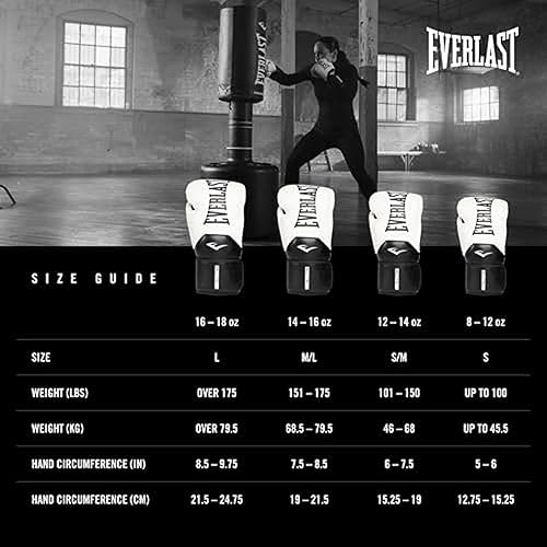 Miniatura 6 de Everlast Elite 2 Guantes de boxeo  Guantes de entrenamiento profesional para hombres y mujeres  Cierre de y ventilación de ajuste seguro