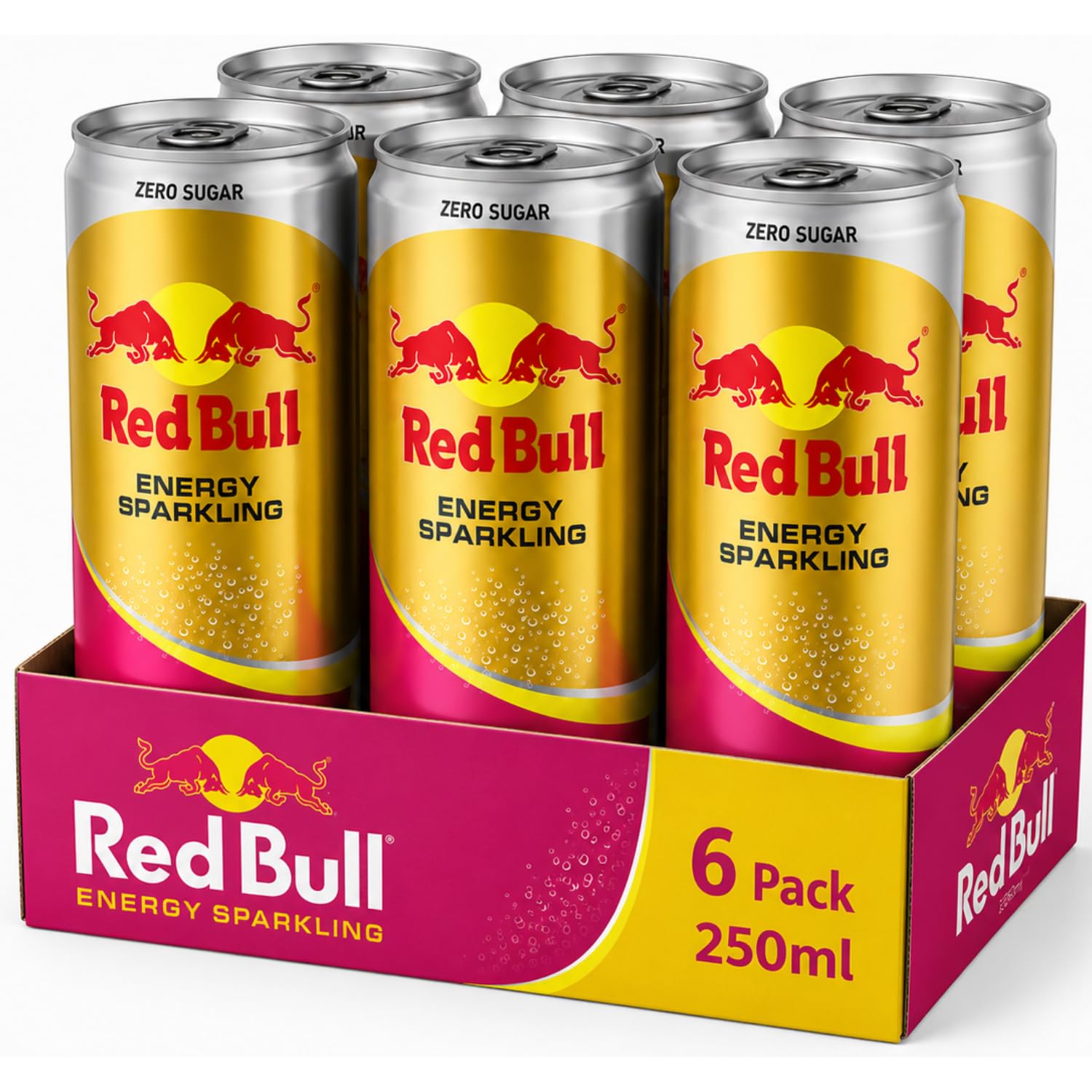 RED BULL - Zero Sugar Pomelo Flavour Energy Drink (6 x 250ml) By COUGAR | Carbonated Flavoured Energy Drink with Refreshing Citrus Pomelo Taste | Sparkling Zero Sugar Beverage for Active Lifestyles – (Imported-THAILAND)-image-32