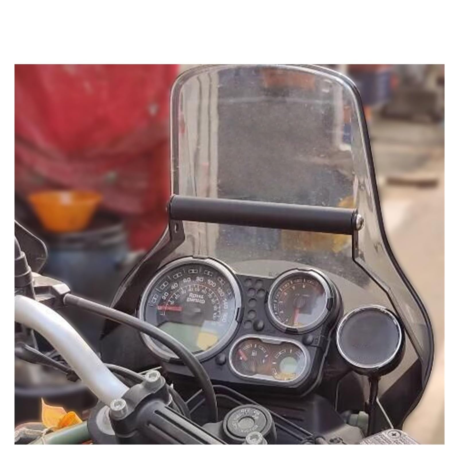 Soporte Navegación GPS para Royal para Enfield para Himalayan para BS6 2021 2022 2023 Accesorios Motocicleta Teléfono Móvil Placa Navegación GPS Soporte Barra Montaje Soporte para Teléfono
