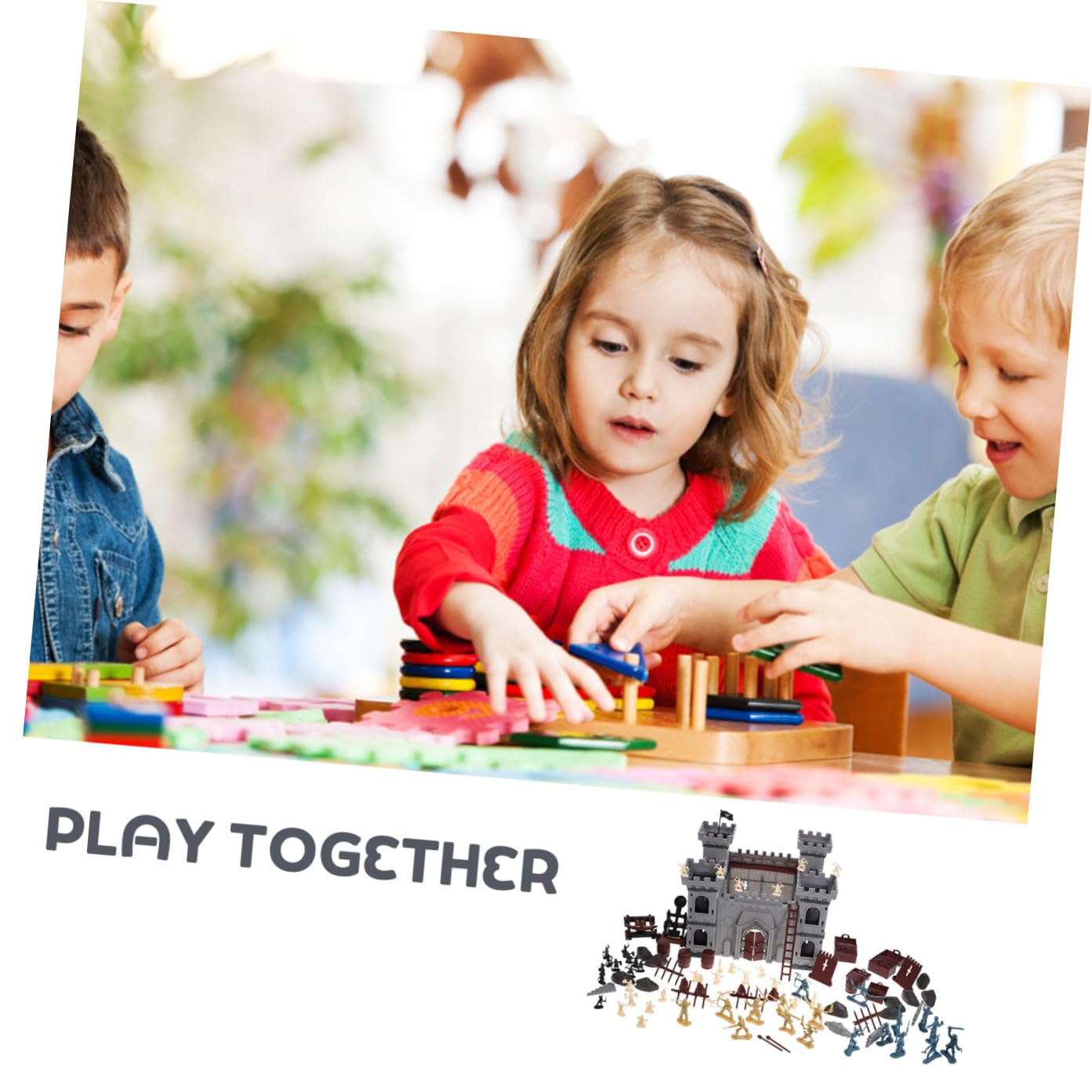 Set di Costruzione Castello Pirata da Assemblare, 310 Pezzi, Plastica | Accessori Borsa Inclusa, Stile Piratesco, Uso Decorativo ed Educativo, per Feste e Compleanni