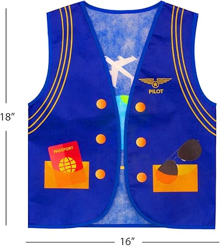 Miniatura 6 de Tigerdoe Ropa de vestir  7 piezas  Juego escolar de simulación  Disfraces de carrera  Disfraz de juego de rol para niños  Disfraz de ocupación