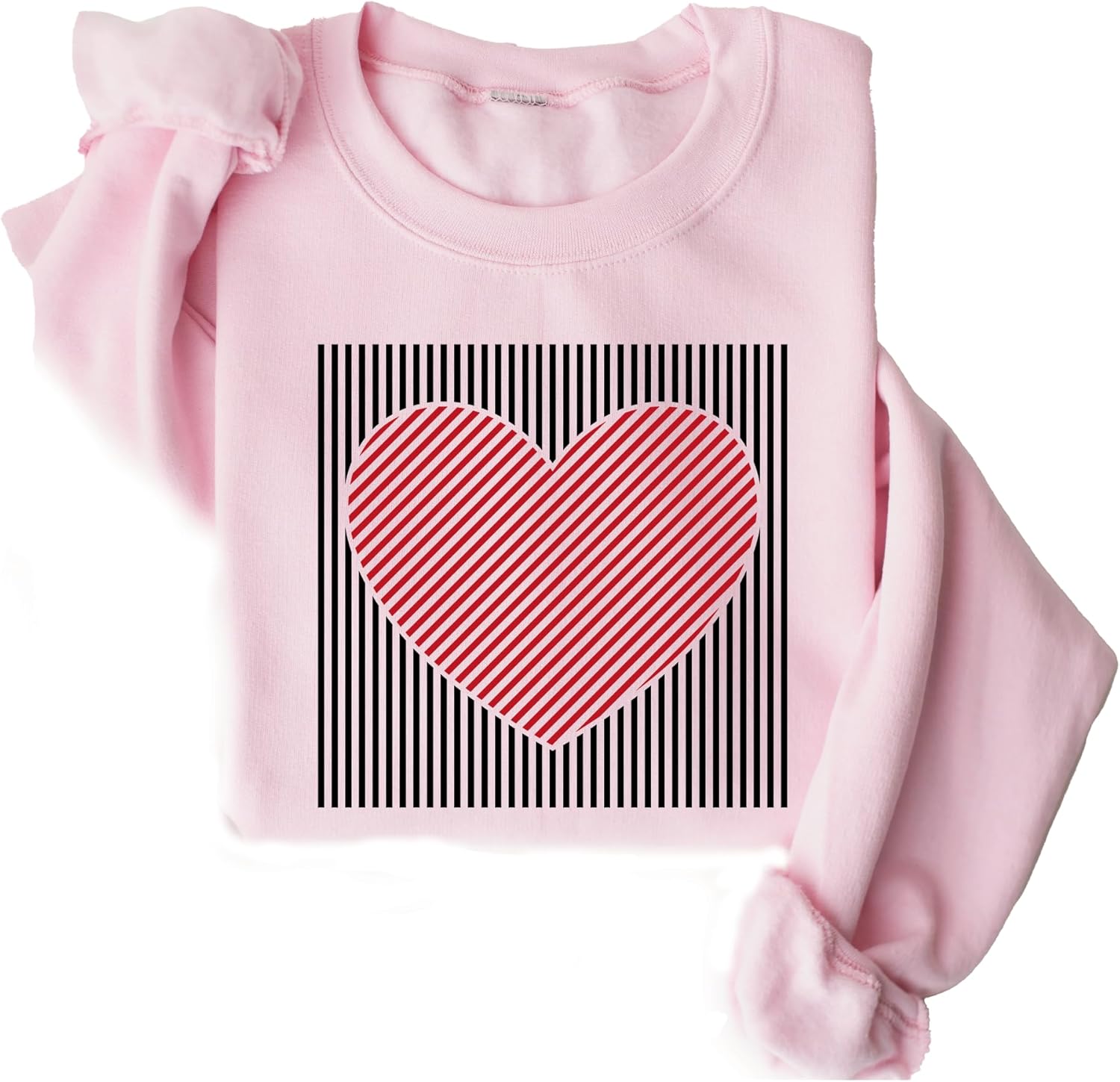 Retro Valentines Heart Sweatshirt, Teacher Valentine Gift, Womens XOXO Hoodie - Image 4