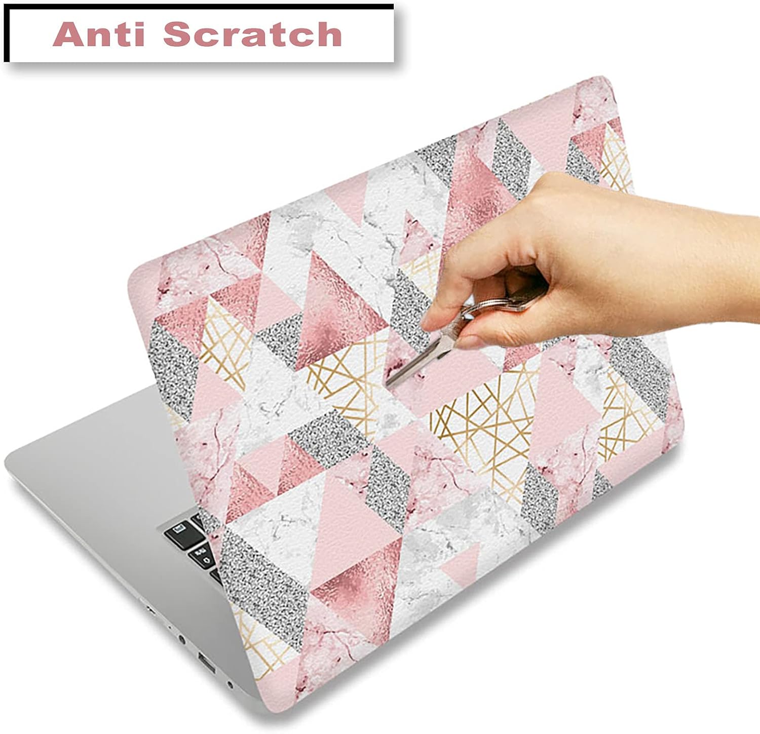 ArtSo Laptop Skin Sticker Decal, 12" 13" 13.3" 14" 15" 15.4" 15.6 inch Laptop Universal Netbook PC Notebook Vinyl Reusable Skin Sticker Cover Art Case Protector Personalized, Pink Triangle : Electronics