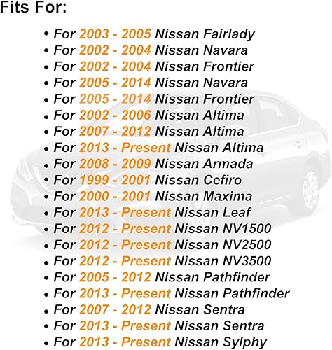 Miniatura 5 de MOFOAP Espejo retrovisor interior para Nissan Rogue Altima NV1500 NV2500 NV3500 Frontier Tiida Sentra Titan 96321-2DR0A96321-2DR0-A103 1996-2007