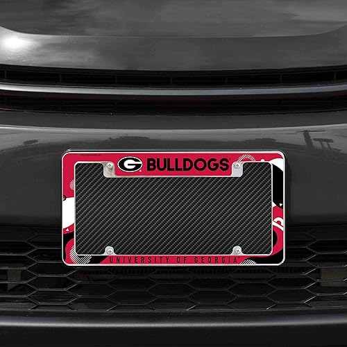 Miniatura 65 de Rico Industries NCAA Wave - Marco de matrícula cromado de 12 x 6 pulgadas para automóvil, camión, SUV