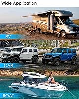 Vista 7 de Caja de relé de fusibles precableada de 12 V, kit de bloque de relé de fusibles impermeable con 6 relés JD1912 de 40 A de 4 pines y 22 fusibles