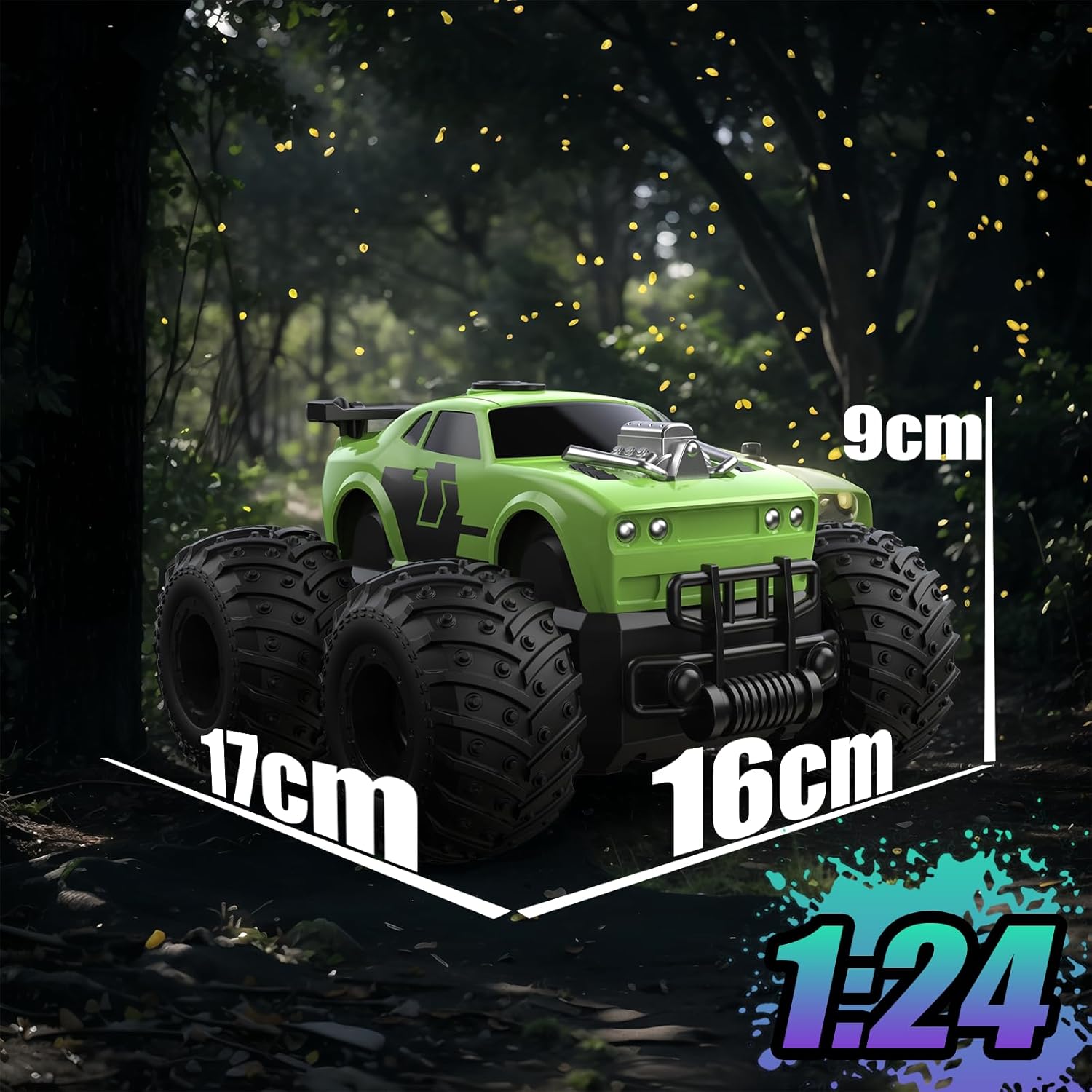 الرائد - لعبة شاحنة الوحش، تعمل بجهاز تحكم عن بعد للبنين، سيار... - view 6