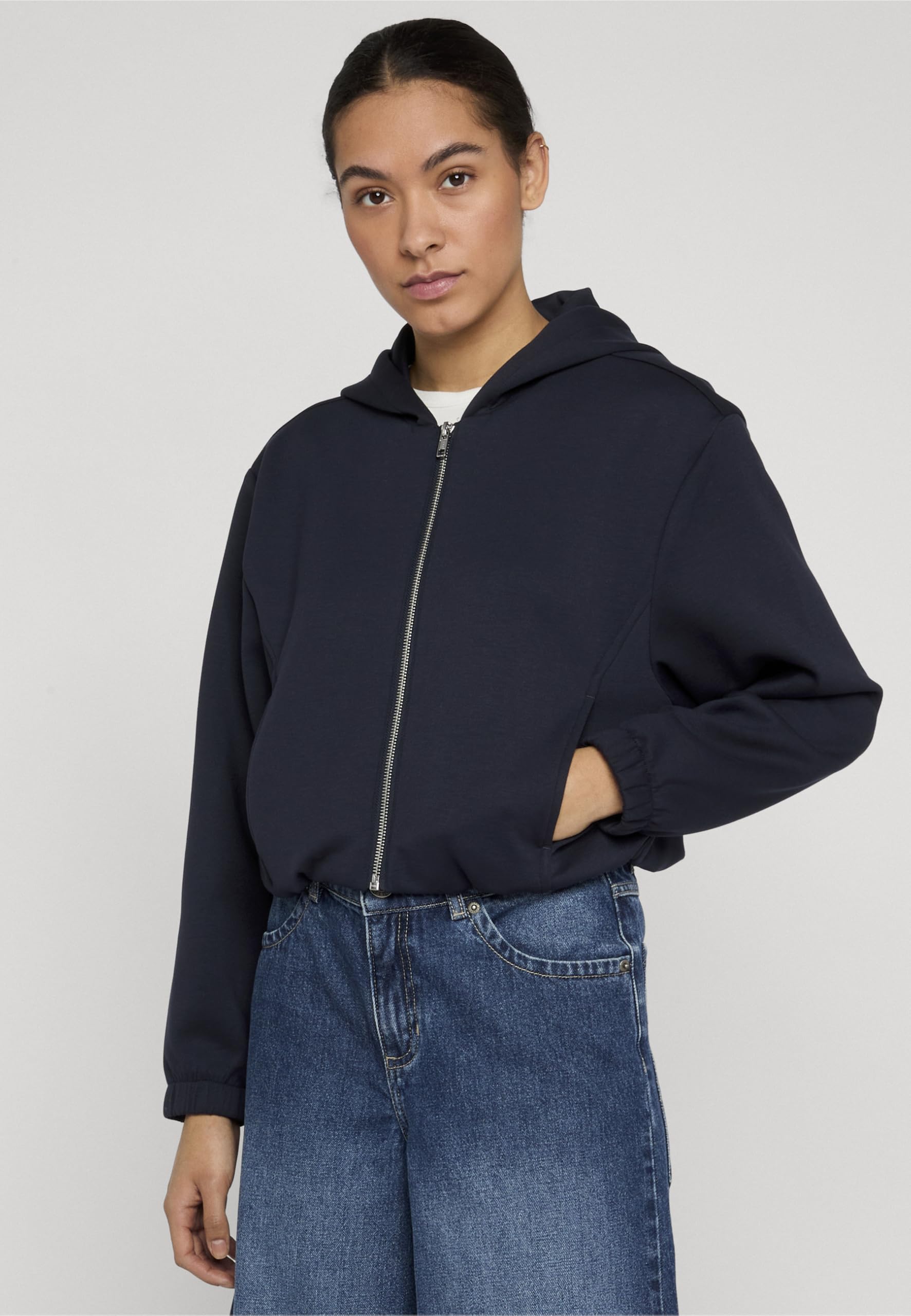 Urban Classics Tb8168-ladies Scuba Zip Hoodie Sweat-Shirt à Capuche Femme (Lot de 1)