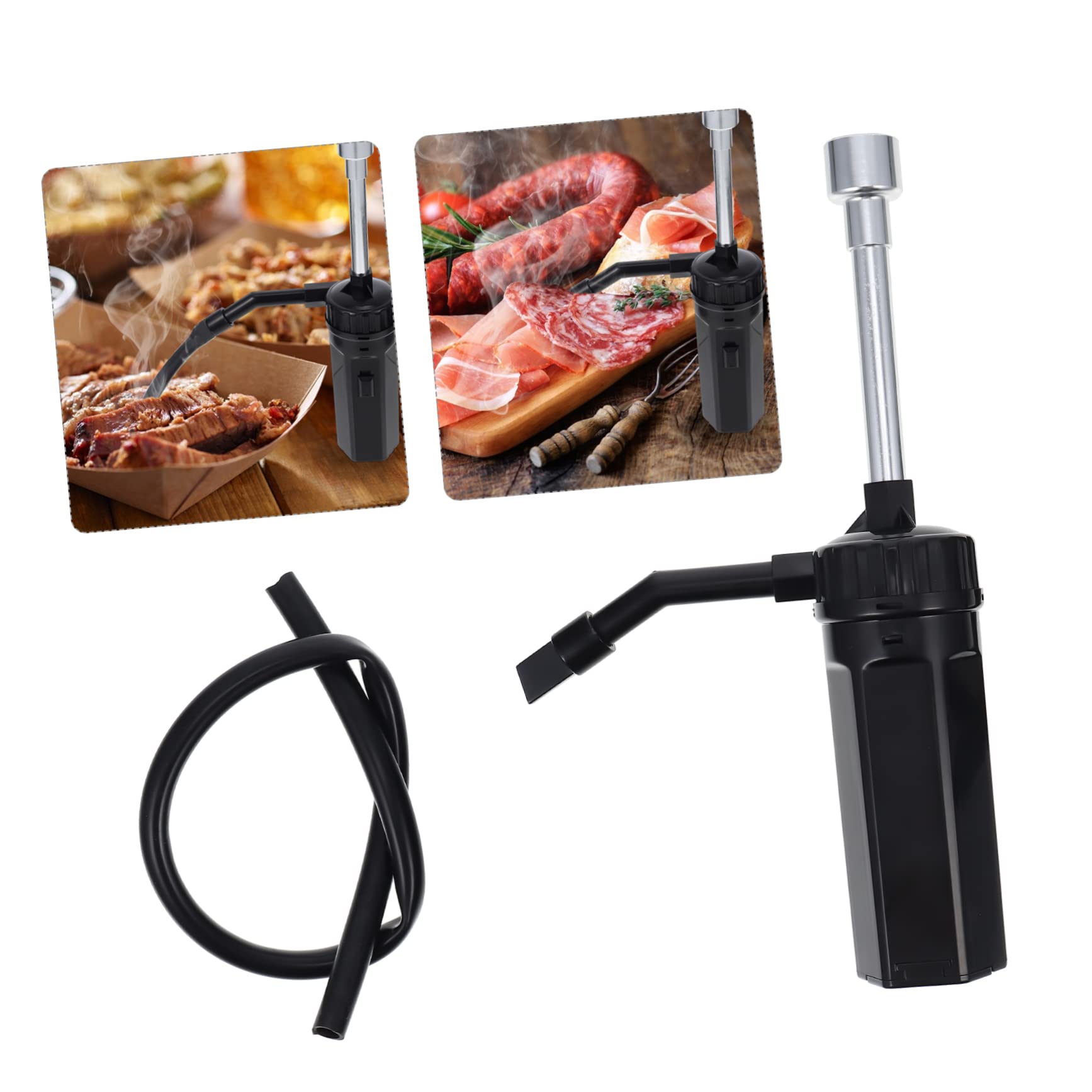 TOYANDONA Affumicatore per Alimenti Riutilizzabile, Portatile e Leggero, con Tubo di Estensione, per Ristorante e Casa, per Cucina Molecolare