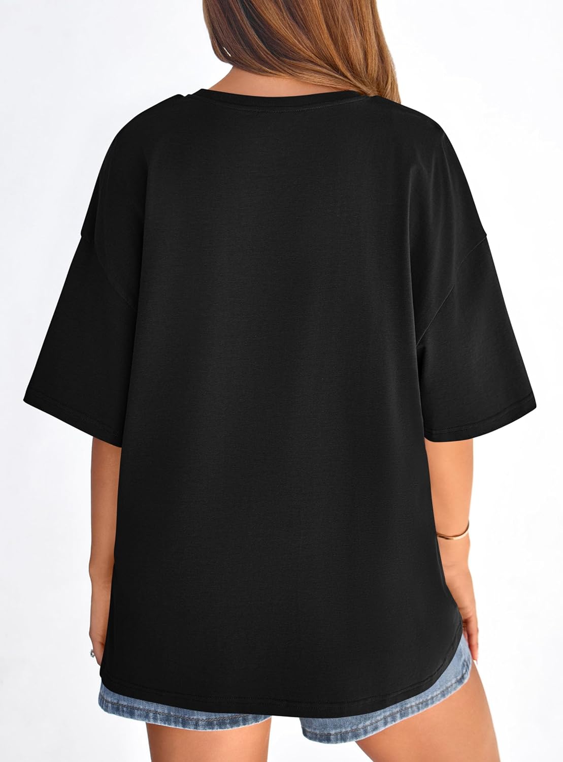 PRETTYGARDEN Womens 2026 Spring Going Out Tops Casual Short Sleeve Crewneck Loose Fit Basic Oversized T Shirts Summer Outfits - Image 5