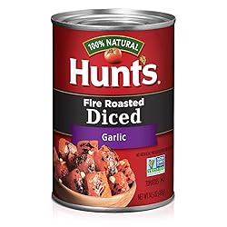 Hunt's Fire Roasted Diced Tomatoes with Garlic, 14.5 oz, 12 Pack