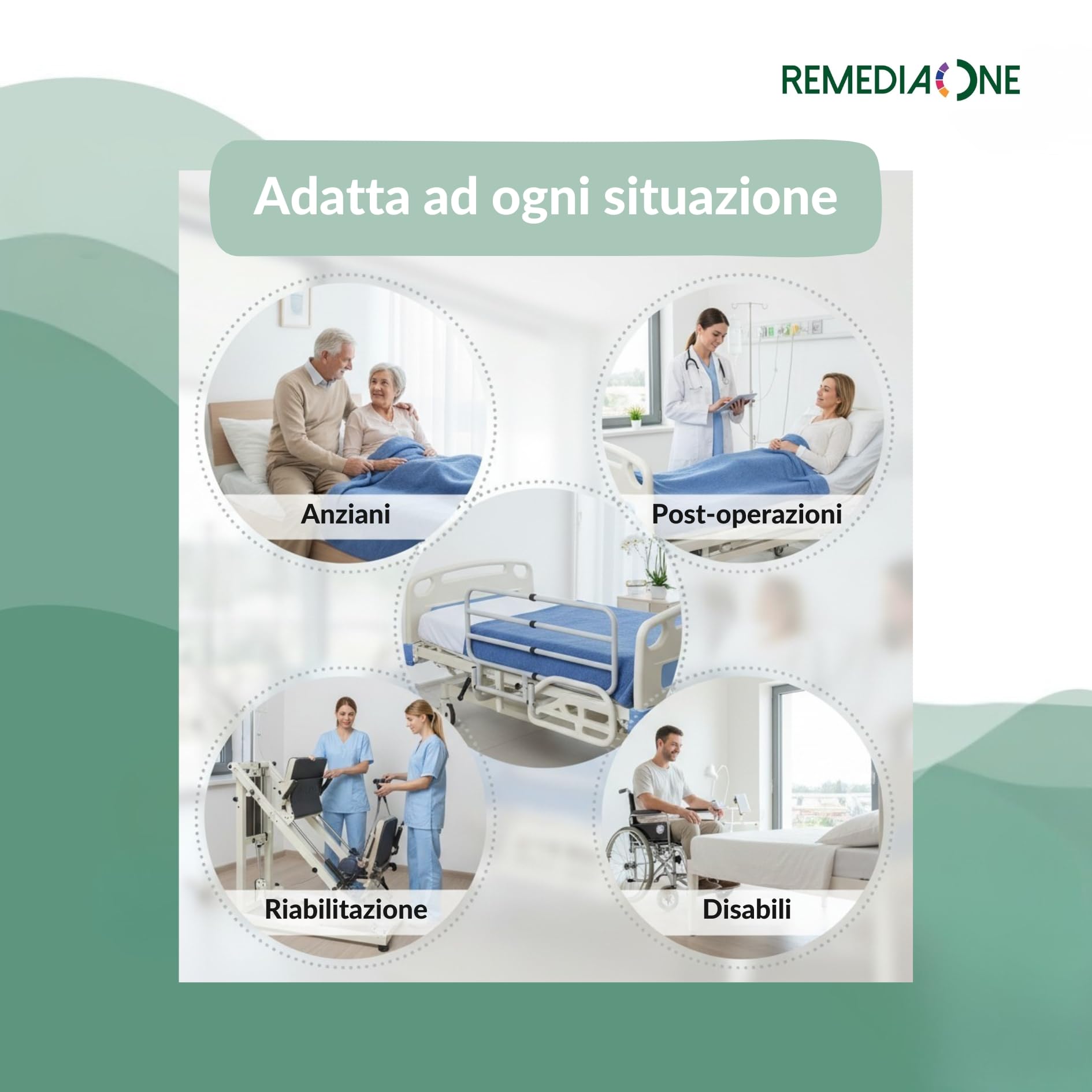 Sponda Letto Matrimoniale Universale Anticaduta, Sponda Letto Anziani e Disabili Ribaltabile, Regolabile - 50–71cm, Bianca