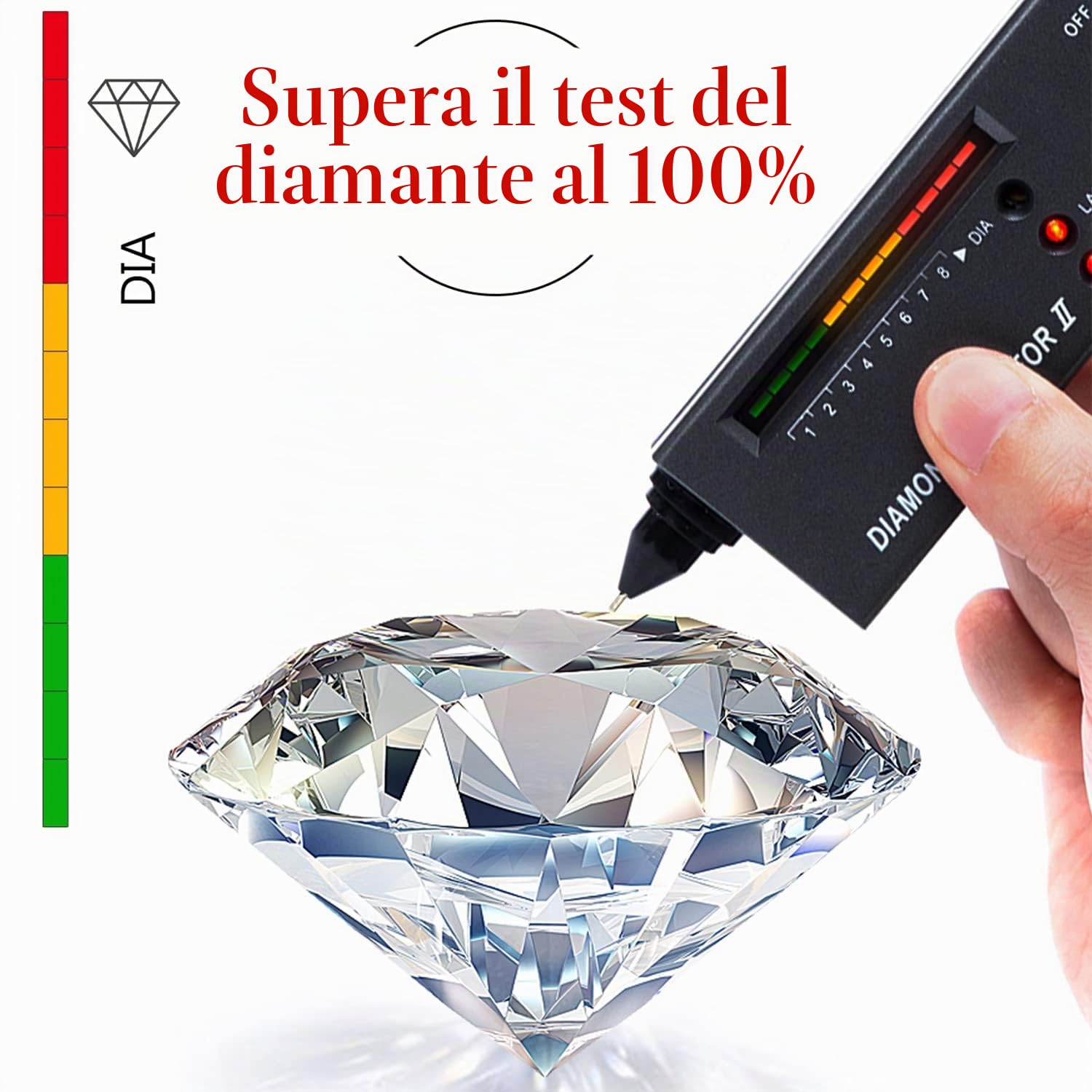 Moissanite - Anelli di fidanzamento da donna, con tre pietre in argento Sterling 925, 2 carati, anelli H-V