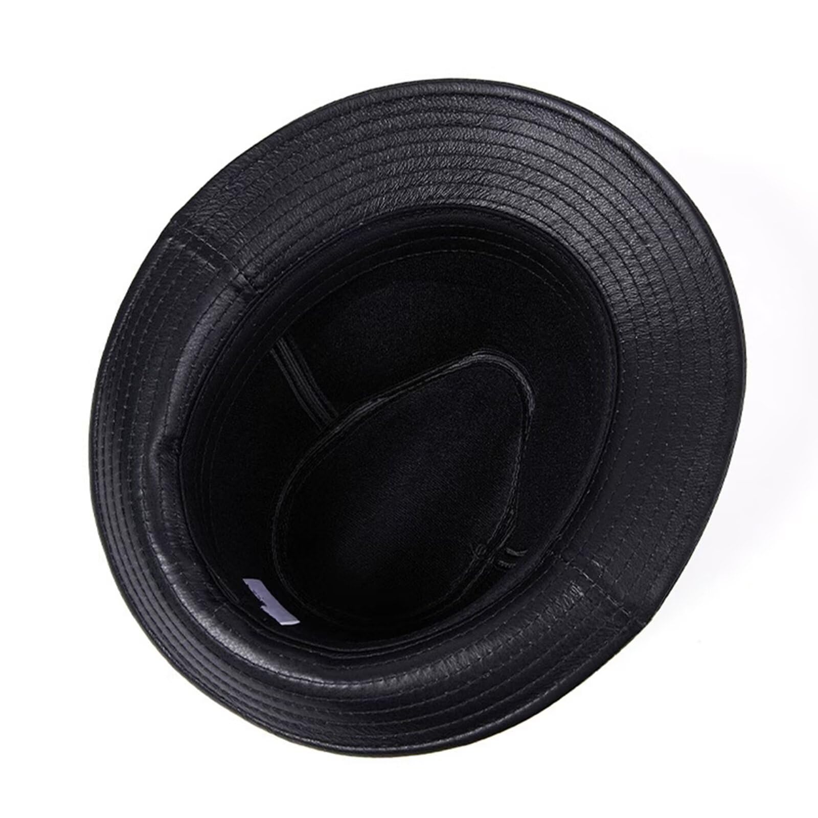 HNVAVQ Cappello Trilby Fedora,Cappello Panama a Tesa Corta, Jazz, Anni '20, Gatsby,Uomo e Donna,Berretto Elegante in Pelle per Feste, Matrimoni, Ballo