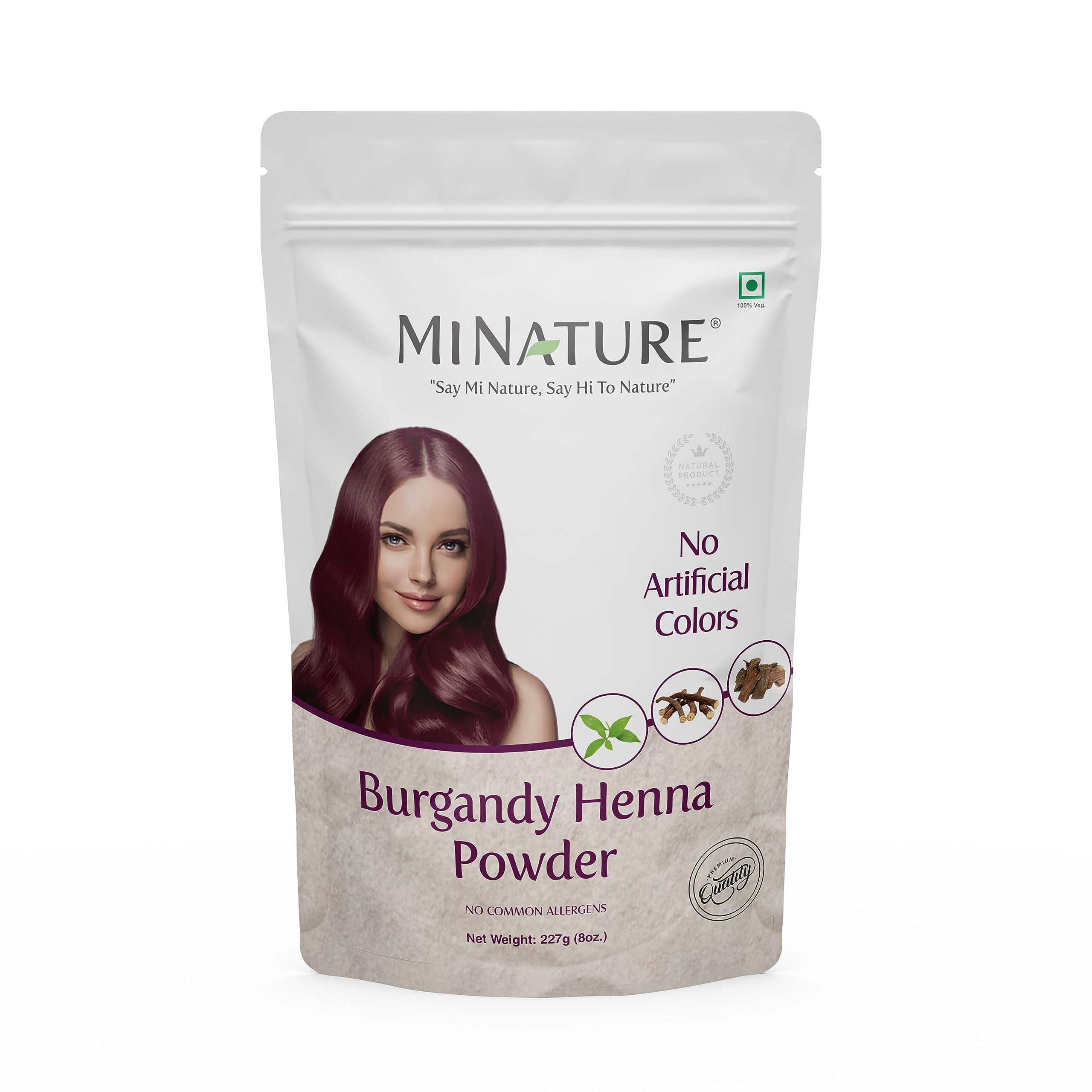 minature Burgandy Henna Powder |Henna Based Hair Color | Henna, Katha & Manjistha Powder | Hair Color | | Natural Burgandy Color No Artificial Preservatives| 227gram (1/2lb)(8Oz)-picture-37
