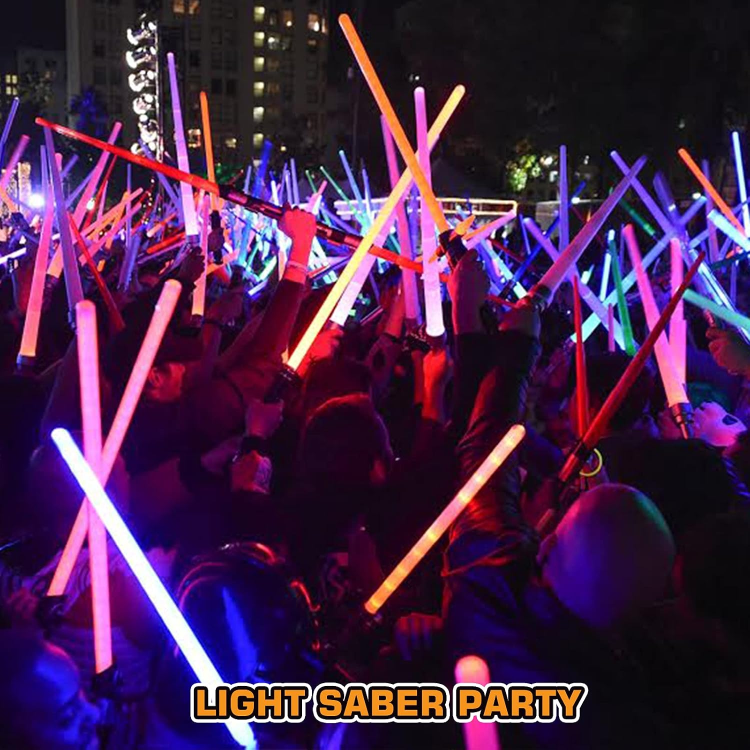 6 Pack Light Up Saber 3 Colors, 2-In-1 Led Dual Light Swords With Fx Sound (Motion Sensitive) And Telescopic Handle For Multiplayer Galaxy War Fighter Warriors, Xmas Present Kids Party Gift