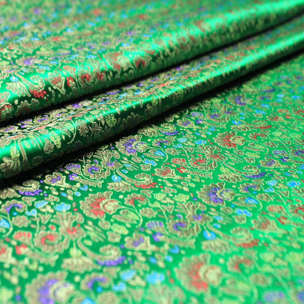 Chinese Cockscomb Brocade Silky Satin Fabric for Garments 90 x 100 cm, Sold by Meter