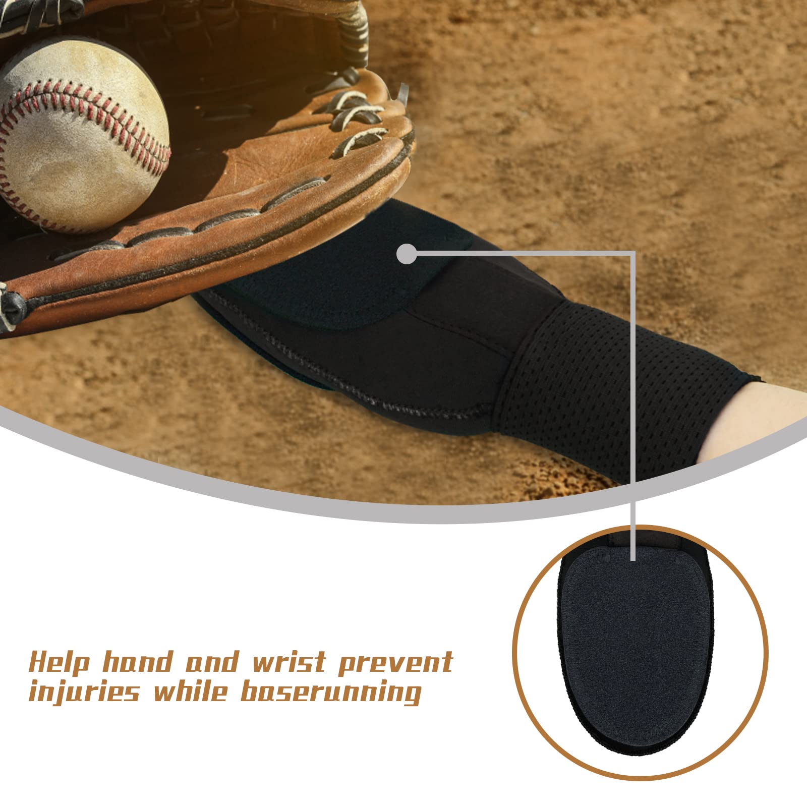 Hikeen Baseball Sliding Mitt Durable Baseball Sliding Glove Fit Right