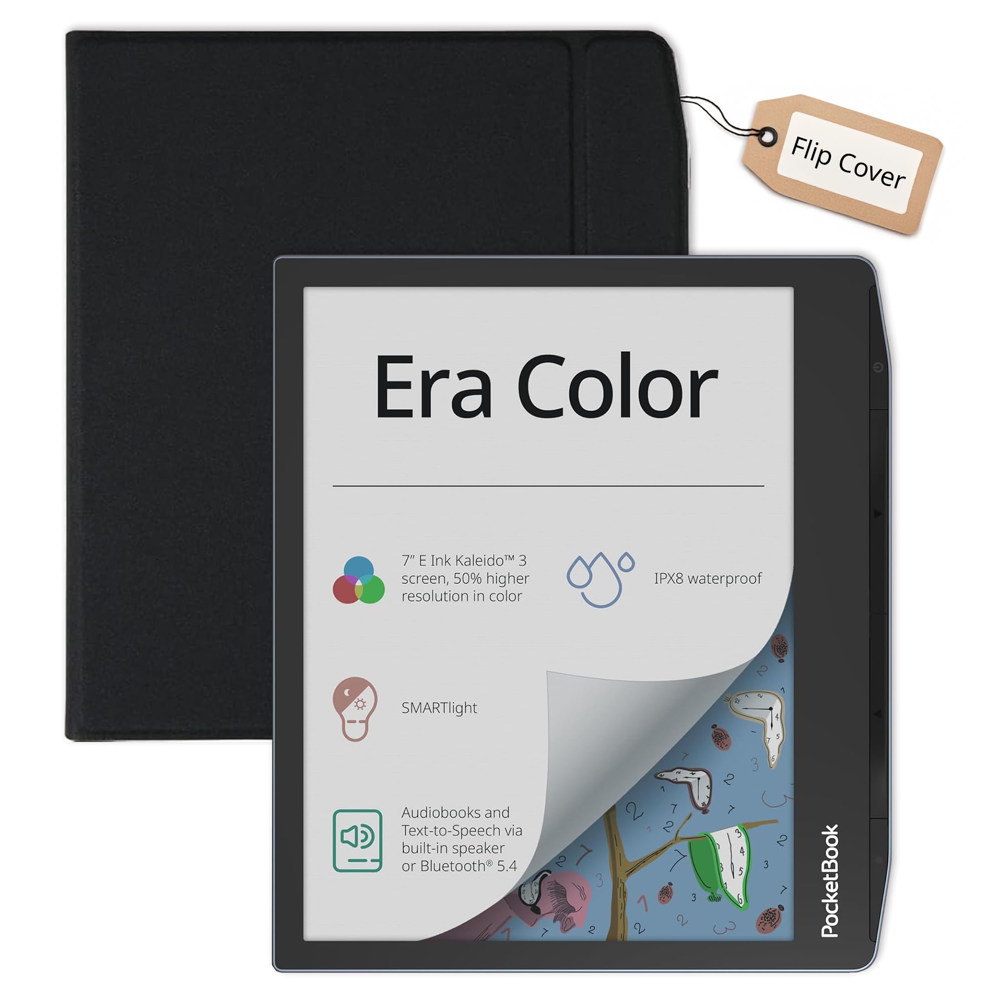 Amazon.com: PocketBook Era Color E-Reader with Flip Cover | Eye