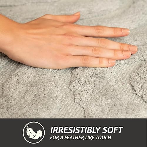 Vista 13 de Folkulture Alfombras de baño (24 x 17) Alfombras de baño Alfombra de baño o ducha 100% algodón Alfombra antideslizante para bañera Alfombra