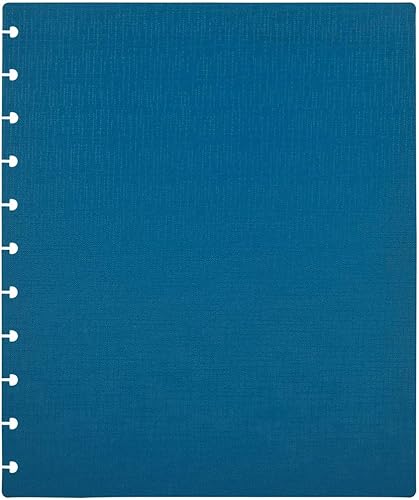 Vista 422 de Talia - Agenda personalizable con aros, (Fireworks Deep Lake, con discos Deep Lake, tamaño mediano (7.5 x 9.75 pulgadas).