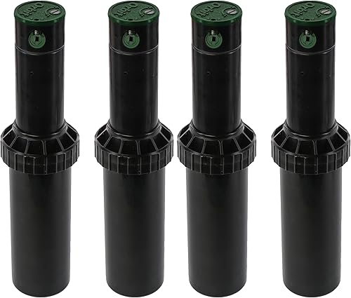 Orbit Watermaster 55461 Voyager - Cabezal de aspersor ajustable de 4 pulgadas, color negro, 2 unidades (paquete de 2)