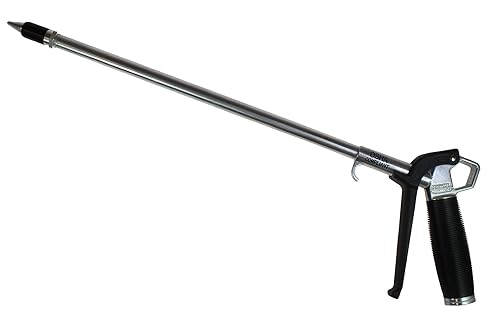 Coilhose Pneumatics TYP2518 Typhoon Pistola de soplado de alto volumen, 1/4" NPT con extensión de 18" y punta de alto flujo