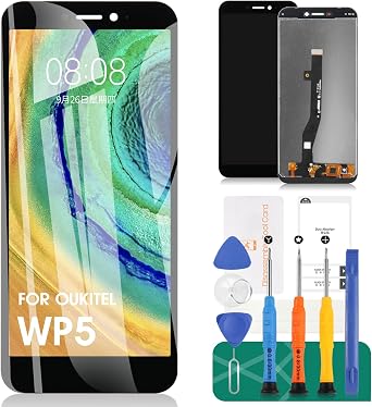 for Oukitel WP5 Screen Replacement for Oukitel WP5 Pro LCD Digitizer Repair Kits for Oukitel WP5/WP5 Pro Touch Screen Display Assembly Replacement 2020 5.5"