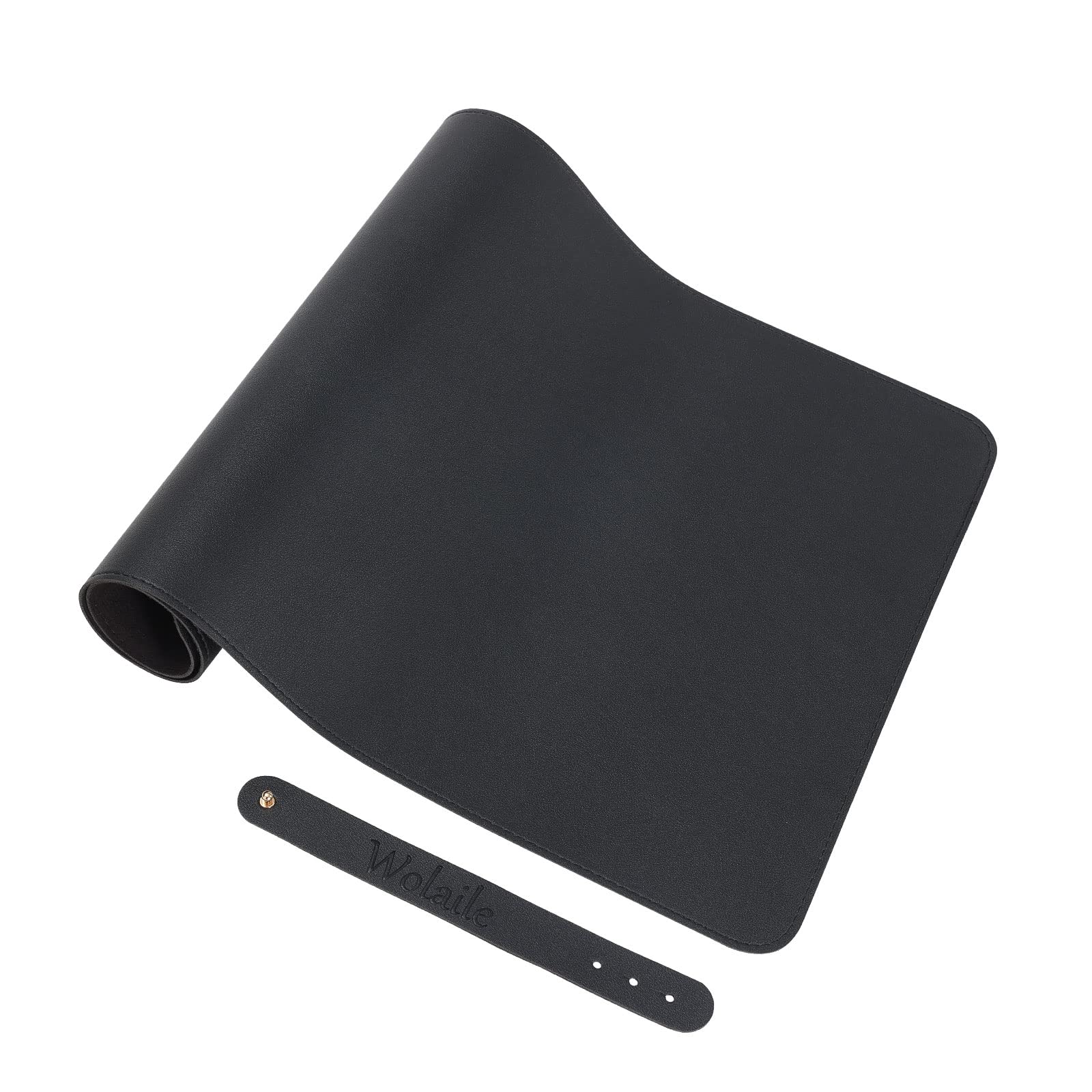 Wolaile Tappetino da scrivania 91,4 x 43,2 cm, in pelle PU, base antiscivolo, superficie impermeabile, protezione per scrivania da ufficio, decorazione per vecchia scrivania, tappetino per mouse