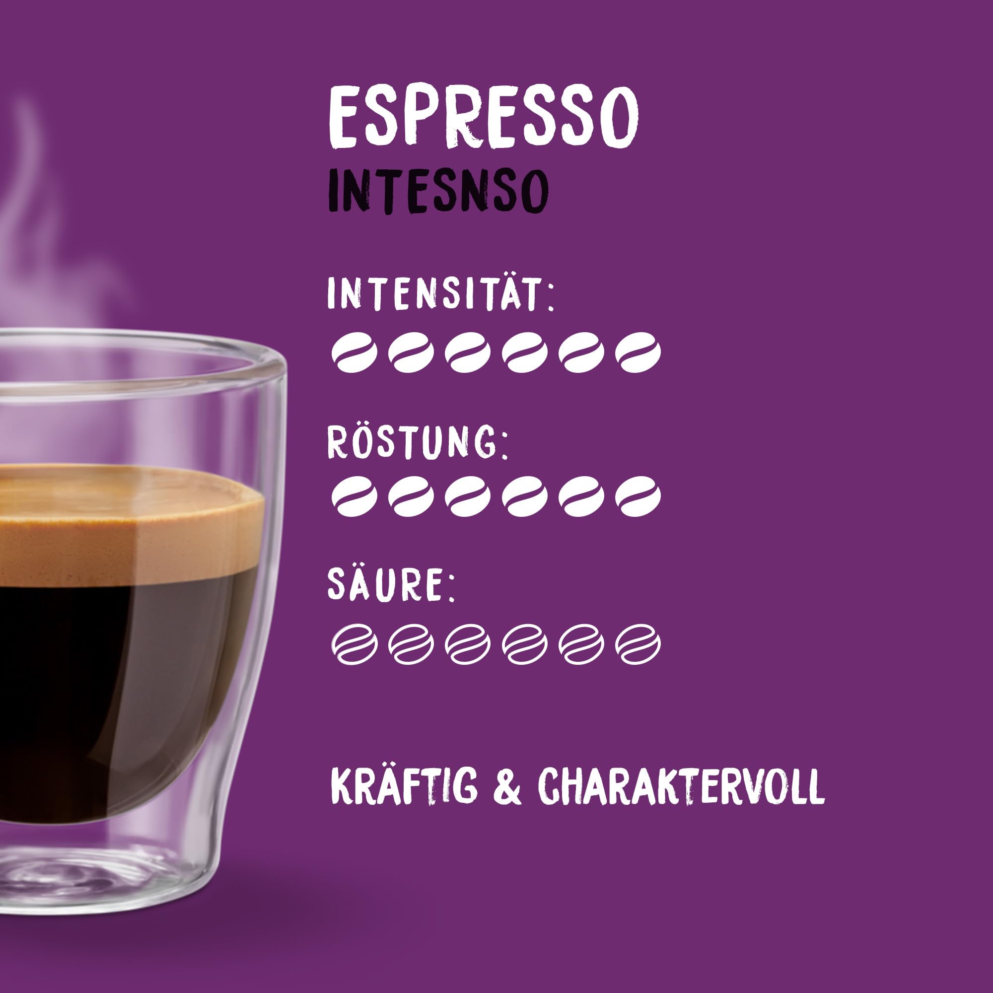 Tchibo Eduscho Espresso Intenso, 2kg (2 x 1000g) Kaffeebohnen, kräftig-chraktervoller Geschmack