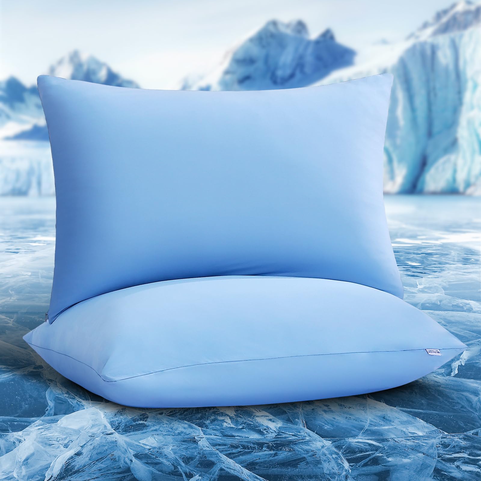 Taies d'oreiller rafraîchissantes Arc-Chill de qualité supérieure, lot Luxear élastique 40x80