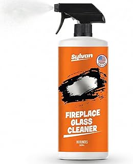 Fireplace Glass Cleaner 16 oz | Made in the USA | Removes Tough Stains | Heavy Duty Soot, Creosote & Smoke Stain Remover – Fast-Acting, Streak-Free Formula for Wood, Pellet & Coal Stoves