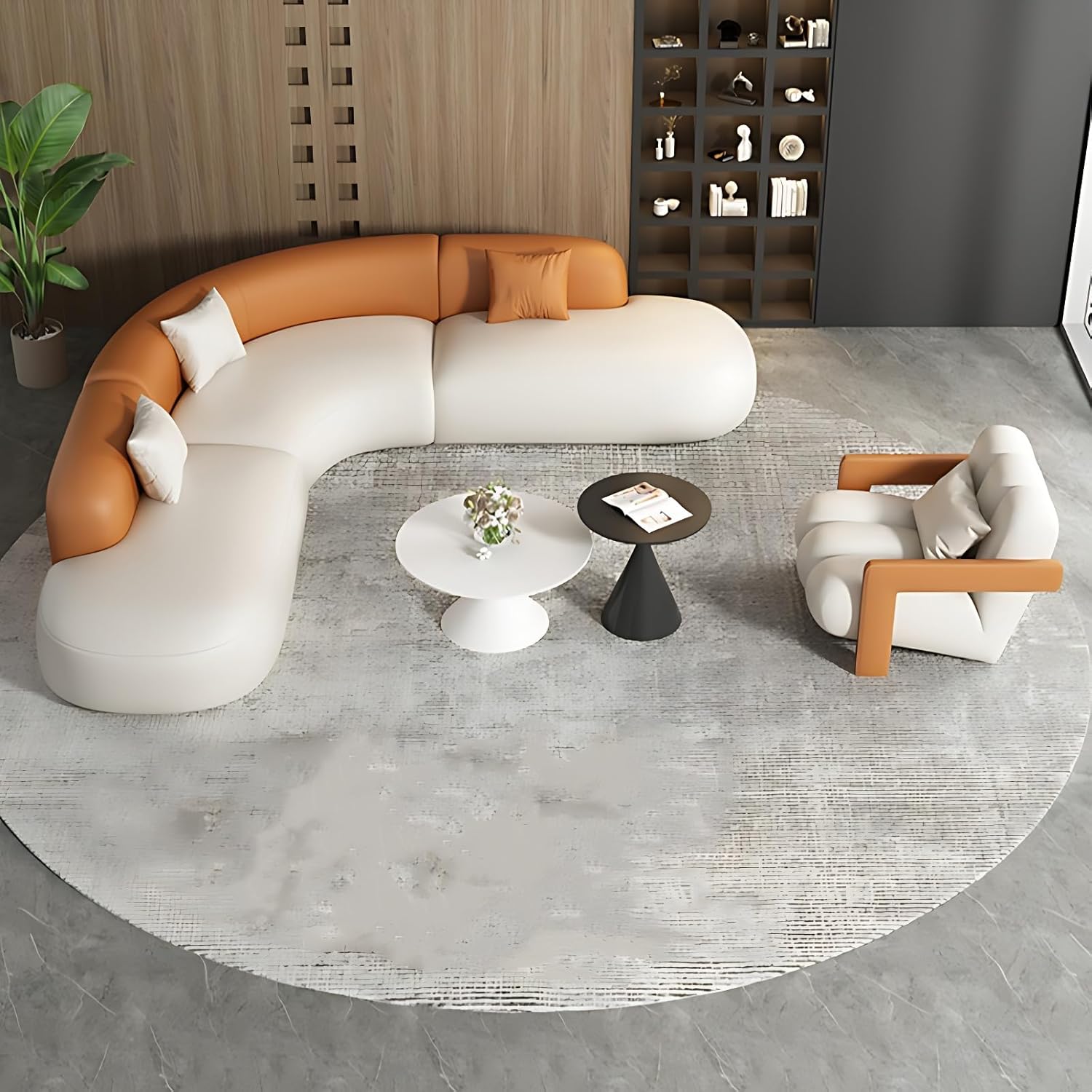 82.7IN Corner Sofa Set - Luxury Sectional Couchs | Modern Sofas with Chair & Spacious Seat Depth, Easy to Clean, Suitable for Living Room, Offices (Style A)