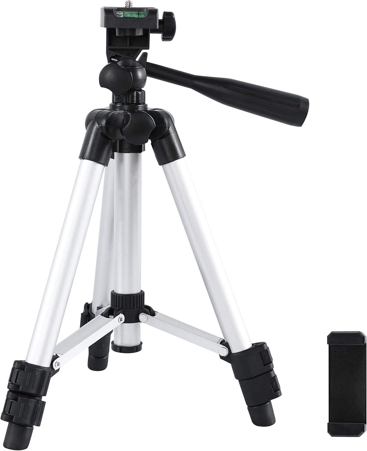 Phone Tripod 25.6 Inch, Lightweight & Portable Aluminum