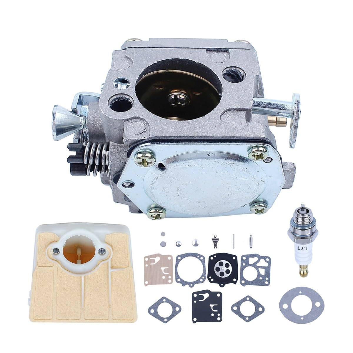Kit de reparación de carburador con Filtro de Aire Compatible con Motosierra 268, 266, 272 RK-23HS, repuestos for Motosierra Gasolina