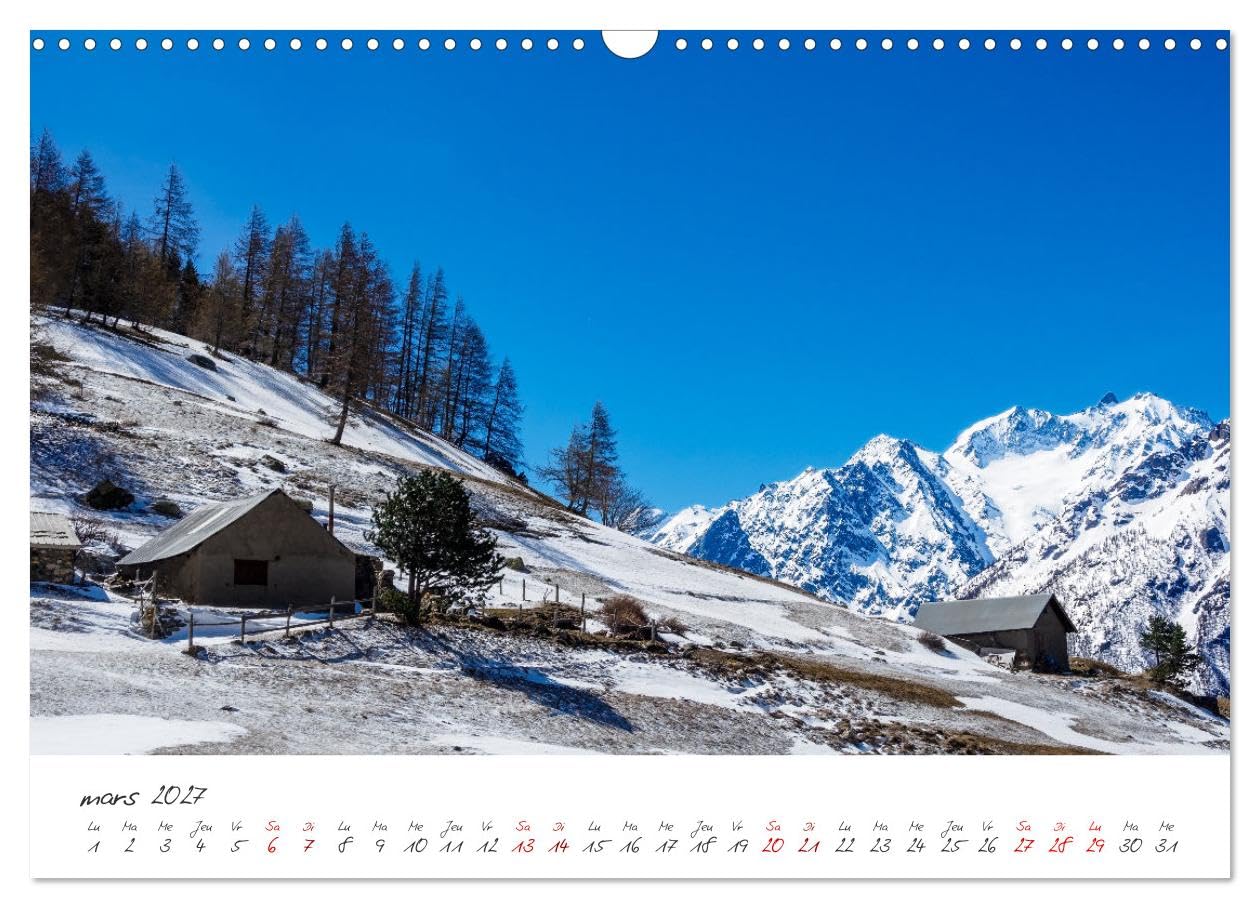 Les Hautes-Alpes sur les chemins des marmottes (Calendrier mural 2027 DIN A3 vertical), CALVENDO calendrier mensuel: A la découverte des chemins des Heutes-Alpes